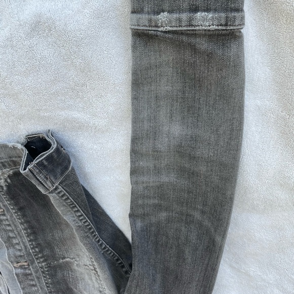 Citizens of Humanity Jean Jacket / black gray distressed classic fitted lovely S - Picture 5 of 16